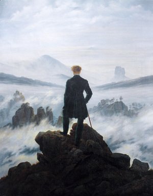 Caspar David Friedrich - The Wanderer above the Mists 1817-18