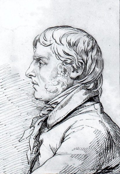 Self-portrait in profile