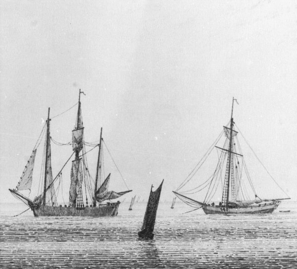 Sea with ships