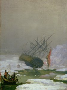 Ship in the Arctic Ocean