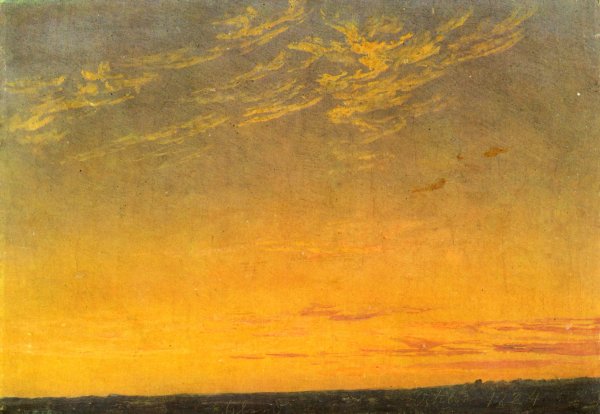 Evening with clouds