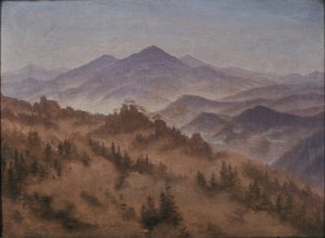 Landscape with the Rosenberg in Bohemian Switzerland